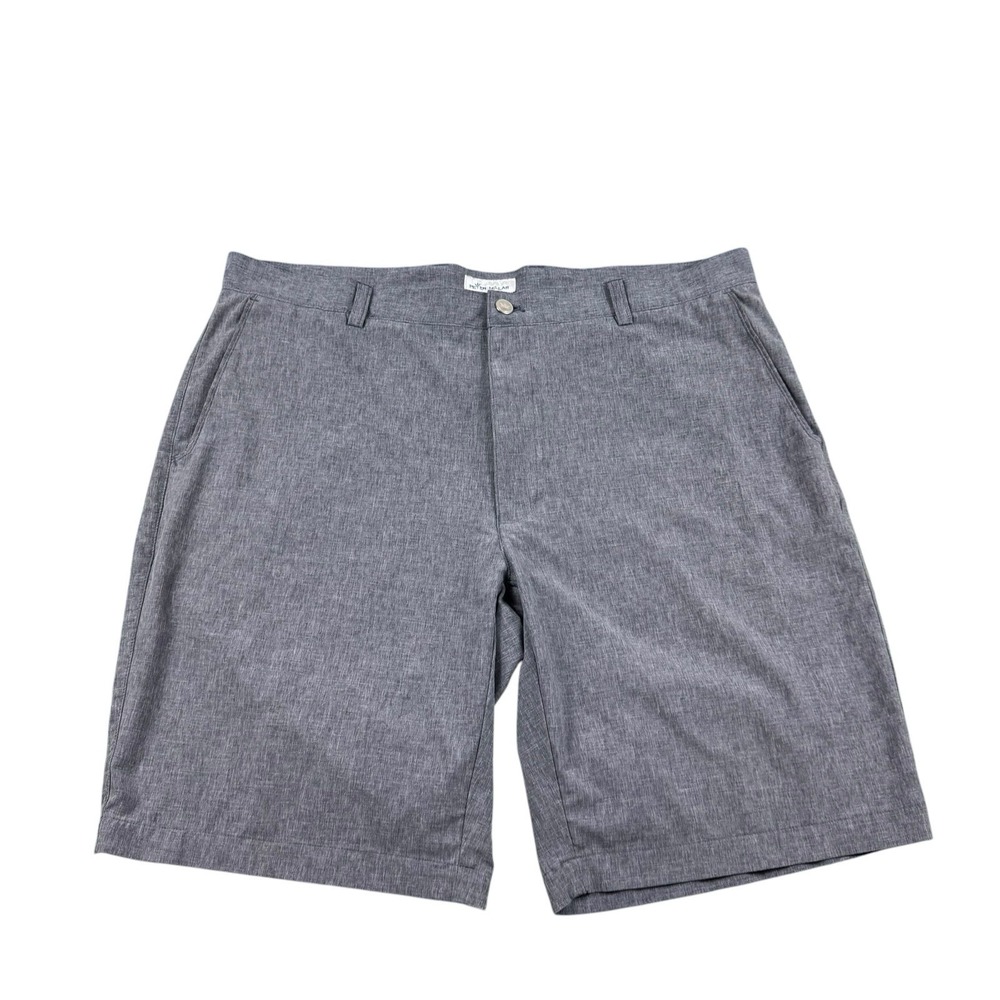 Peter Millar Shackleford Performance Mens Golf Short In Iron Gray Size 38